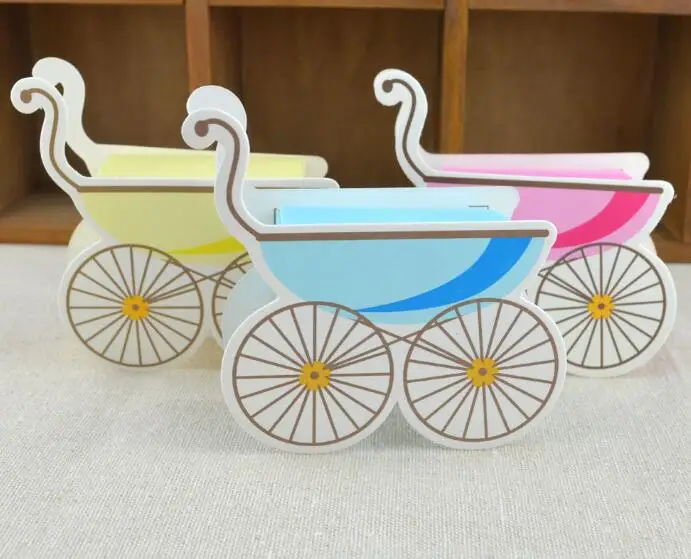 

100pc cartoon car baby carriage uppababy graduation birthday party baby shower Wedding Favor Box sweet love