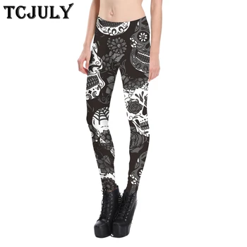 

TCJULY Fashion Printed Push Up Leggings For Women Plus Size 4XL Skinny Stretch Ankle Length Pants Quick Dry Flex Fitness Leggins