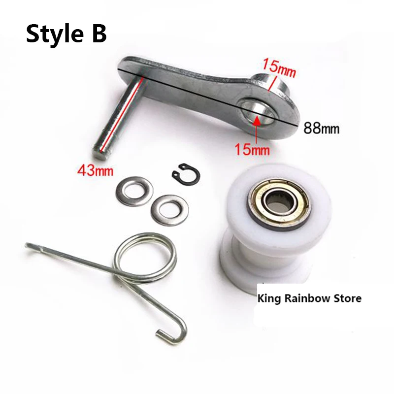 New Spring Roller Wheel Chain Tensioner Adjuster For Pit Dirt Bike ATV 110cc 125cc 140cc Drive Gears