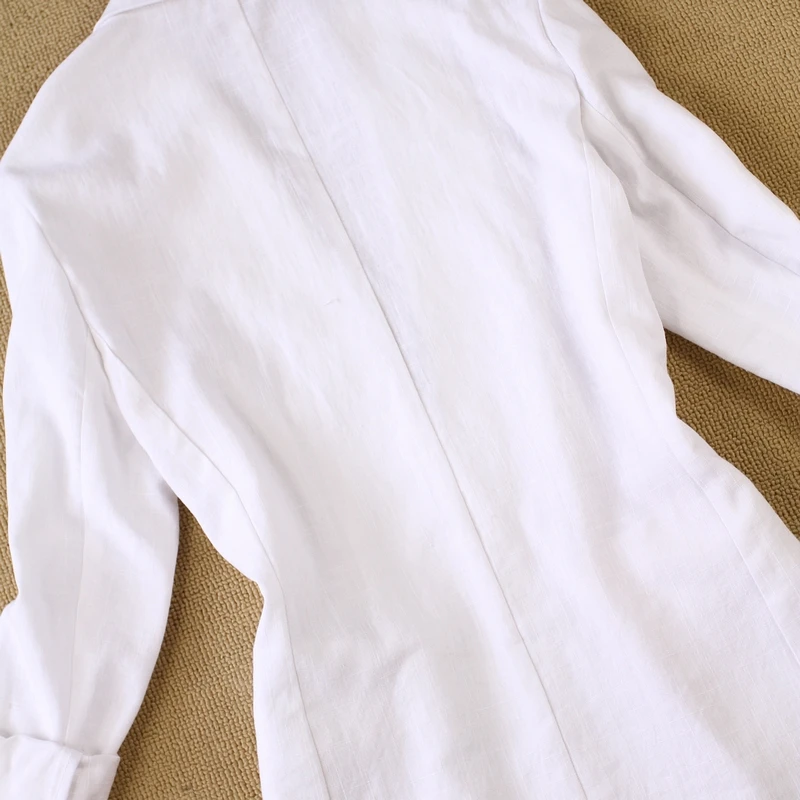 2 piece set women Suit female 2021 summer new style linen breathable white office ladies OL uniform jacket + shorts suit two piece skirt and top