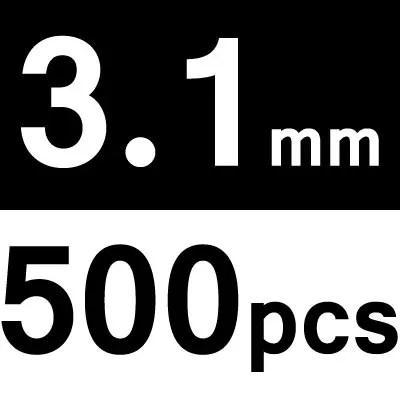 500 шт. маленькое уплотнительное такелажное кольцо для ловли карпа матовый черный цвет круг Chod Rig клемма принадлежности оптом - Цвет: 3o1mm 500pcs