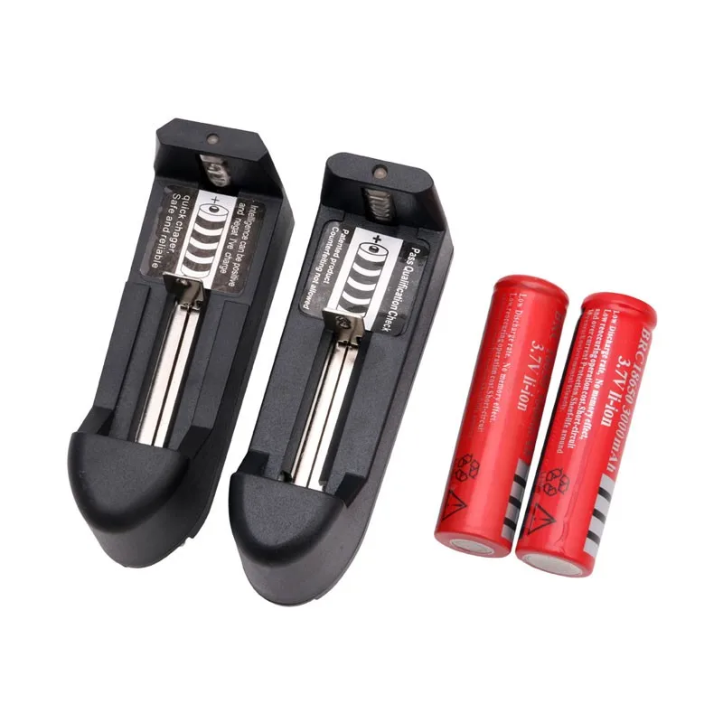 2018 2pcs 18650 3000 mAh 3,7 V литий-ионная аккумуляторная батарея + 1 зарядное устройство для ПК для фонарика