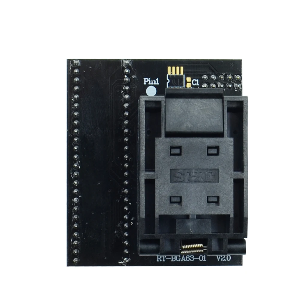 Адаптер розетки RT BGA63 01 V2.0 EMMC NW267 для RT809H шаг программатора 0 8 мм рамка