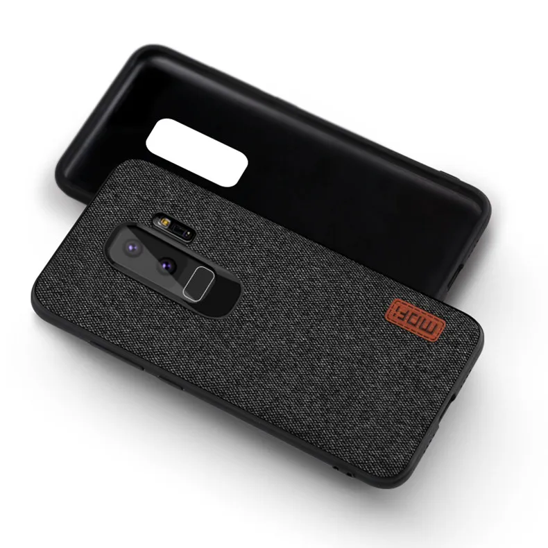 black Чехол S9 plus для samsung s9, чехол, противоударный, для мужчин, бизнес, задняя крышка для samsung galaxy s9 plus, чехол, capa galaxy s9+ чехол s - Цвет: black