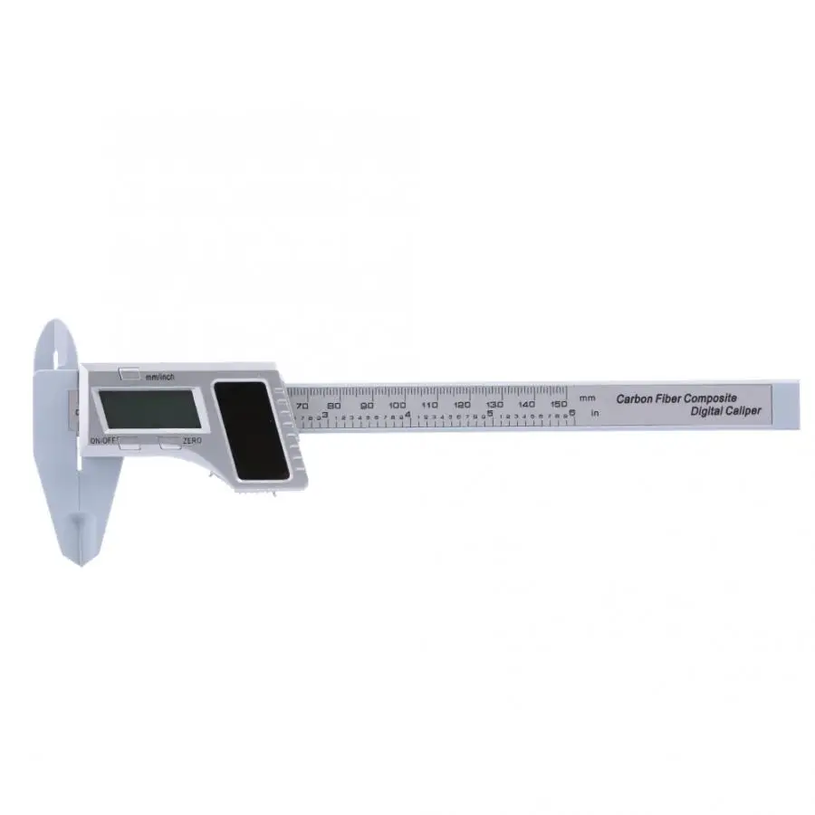 Solar Power Plastic Digital Display Electronic Ruler Scale Vernier Caliper 0-150mm