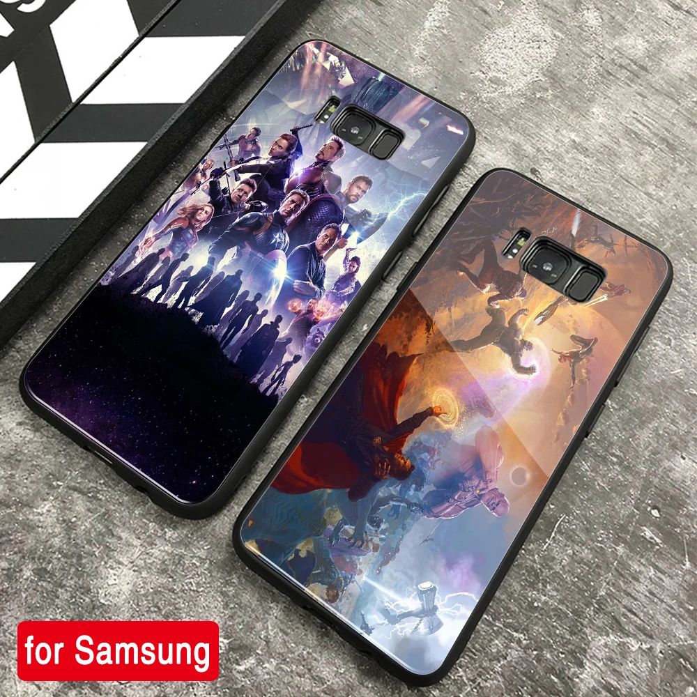 

FinderCase for Samsung s8 Case Avengers ENDGAME Glass Cover hard case for Samsung Galaxy Note 8 9 10 S8 S9 S10 plus S10 Lite