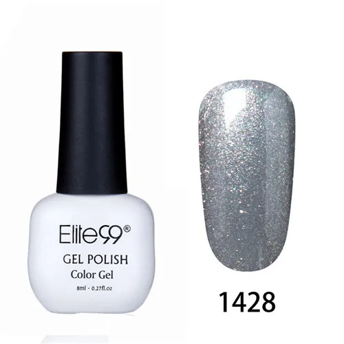 Elite99 8 мл Лак для ногтей великолепный цвет Гель-лак для ногтей Vernis полуперманентное верхнее покрытие Базовое покрытие Гель-лак для ногтей Гель-лак - Цвет: 1428