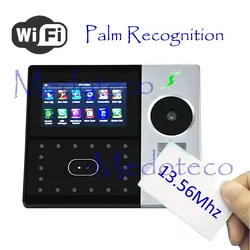 Wi-Fi Hybird Биометрические Palm рабочего времени 13,56 мГц карт IC сотрудника электронный посещаемости лицо и отпечатков пальцев время Регистраторы