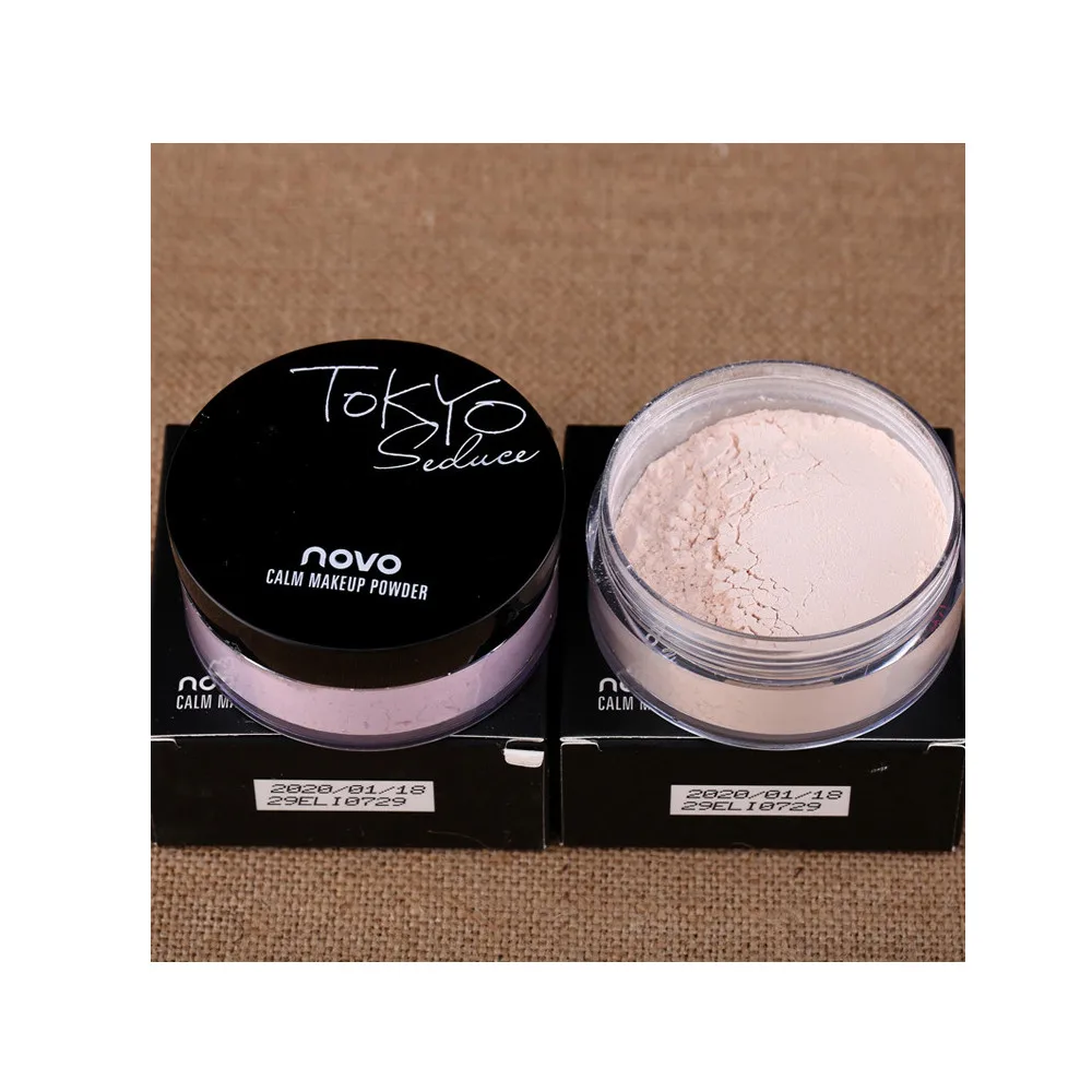4 Color Matte Loose Powder Oil Control Soft Light Silk Face Concealer Skin Finish Powder Translucent Foundation Makeup Tool L58 - Color: B
