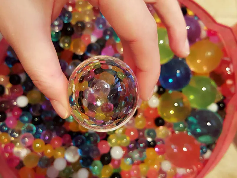 90G Mixed Large Water Beads Pearl Shaped Big Soft Wet Crystal Soil Mud Hydrogel Gel Kids Children Toy Wedding Home Decor