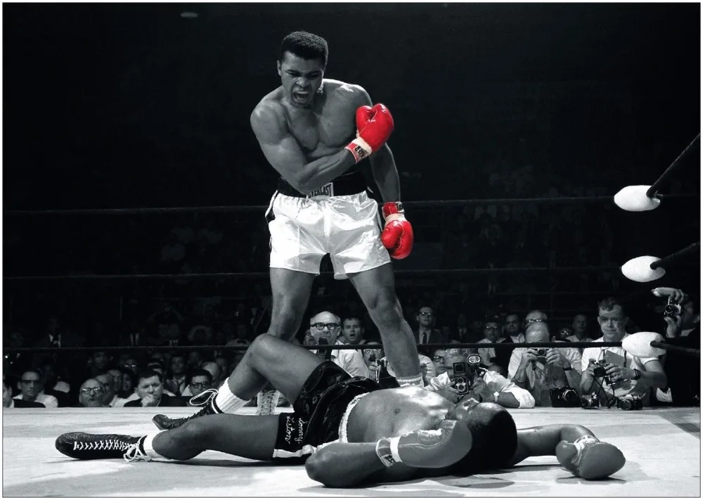 MuhammadAli Шелковый плакат декоративной живописи обои 24x36 дюймов