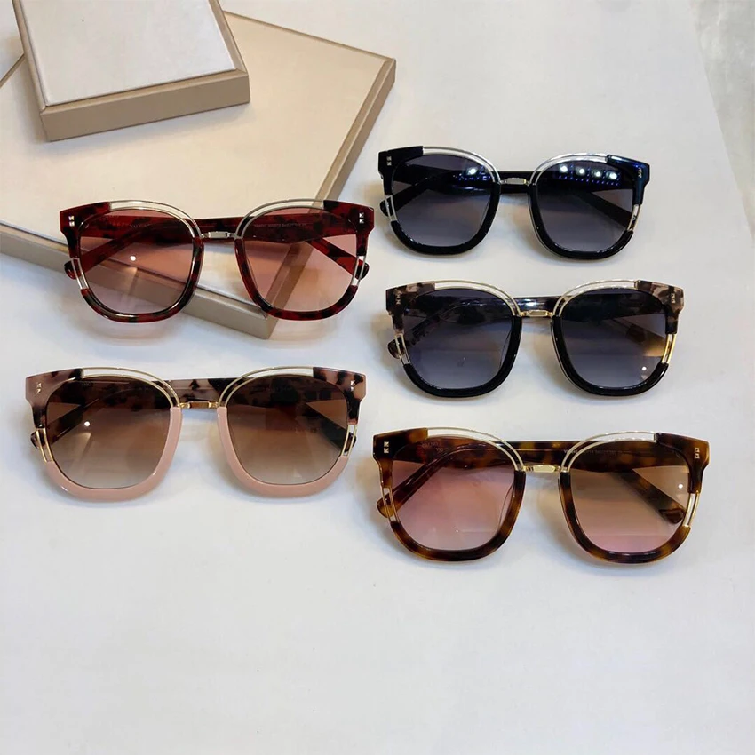 Luxury leopard print glasses Semi-Rimless Sunglasses Women Brand Designer Sun Glasses For Women Fashion Sunglass Vintage oculos
