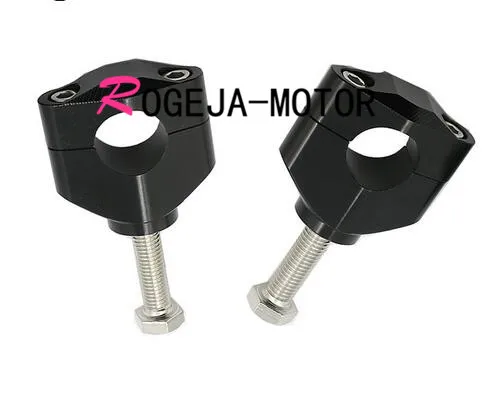 1 пара стоянок жир бар 28 мм 1/1/" Крепление зажим для Suzuki RMZ250 Honda CR CRF Kawasaki KX125 KX250 KX250F KX450F - Цвет: black