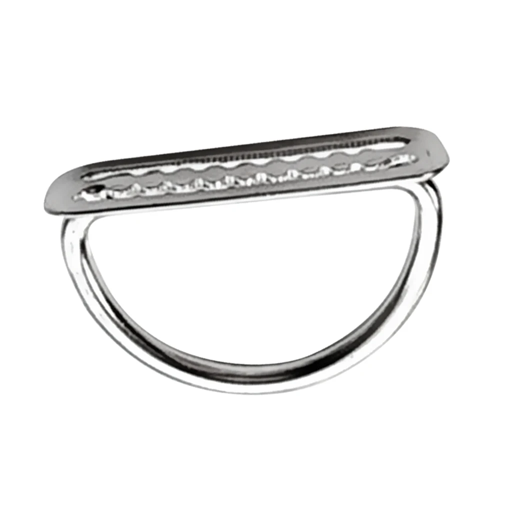 Perfeclan Scuba Diving Dive Stainless Steel Weight Belt Keeper Stopper Slider with D-ring Scuba Diving Weight Belt Keeper 