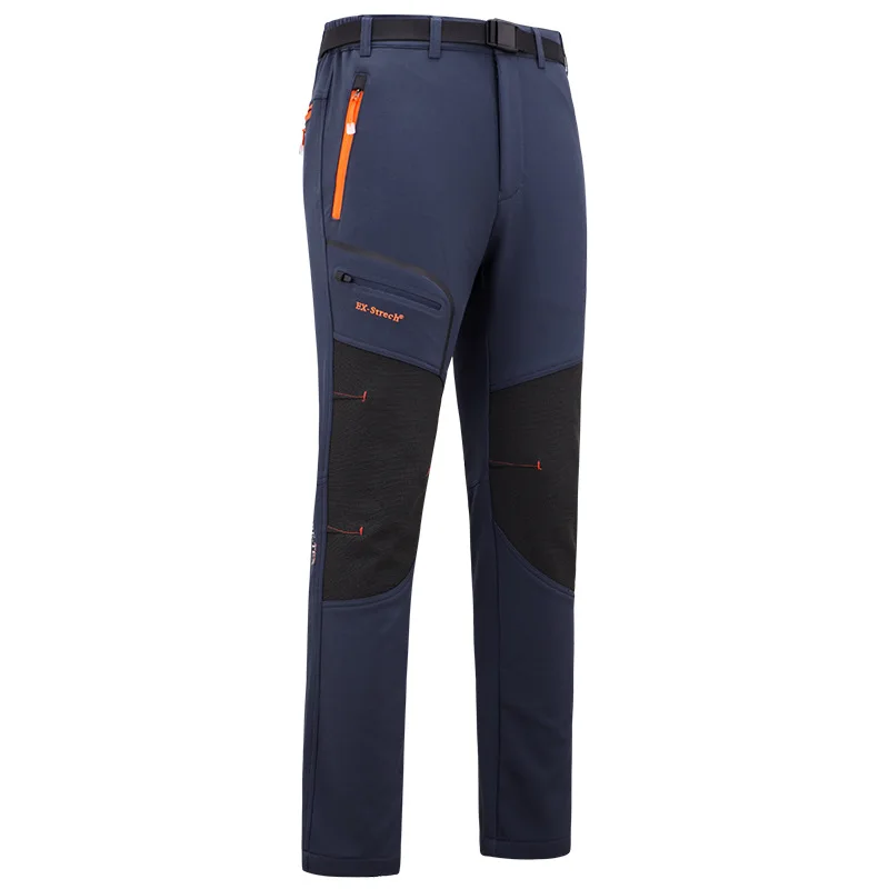 Invierno hombres Camping senderismo esquí pantalones al aire libre Softshell pantalones pesca impermeable a prueba de viento Trekking polar nieve Pantalones