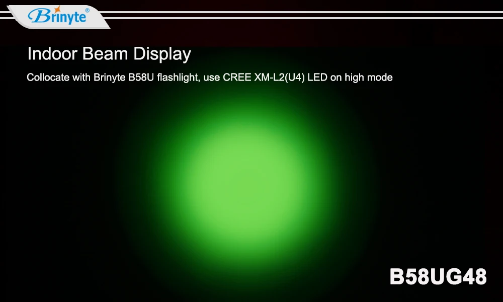 Brinyte B58UR48 светодиодный рассеиватель фонарика зеленый фильтр 48 мм 49 мм фонарик объектив зеленый фильтр для фонарика зеленый диффузор