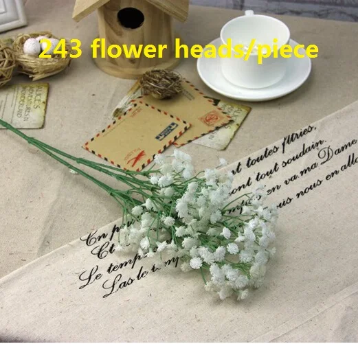 K15116 5 шт. моделирование пластик Gypsophila Звездное для свадьбы Искусственные цветы