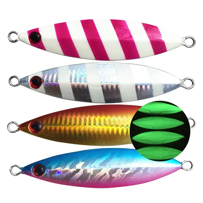 

YOUGLE 100g Fishing Wobbler Spoon Bait Fishing Lure Lures Luminous Spinner Metal Jigging Shore Cast Iron Isca Artificial Pesca