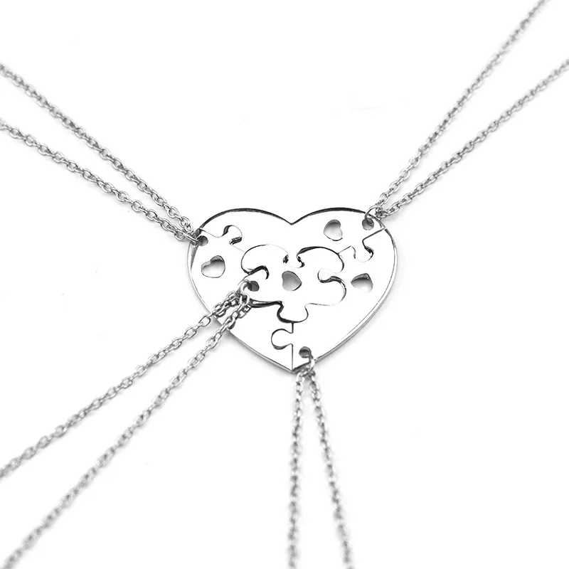 Buy A family of four heart shaped pendant necklace