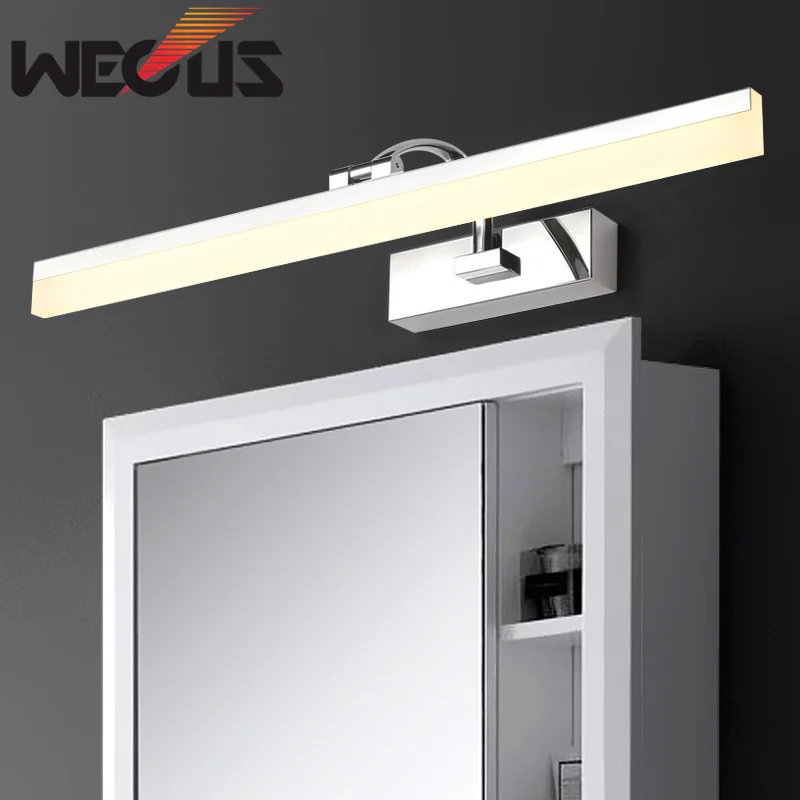 

Modern acryl stainless steel bathroom light adjustable up down mirror cabinet lamp bedroom showroom study lighting