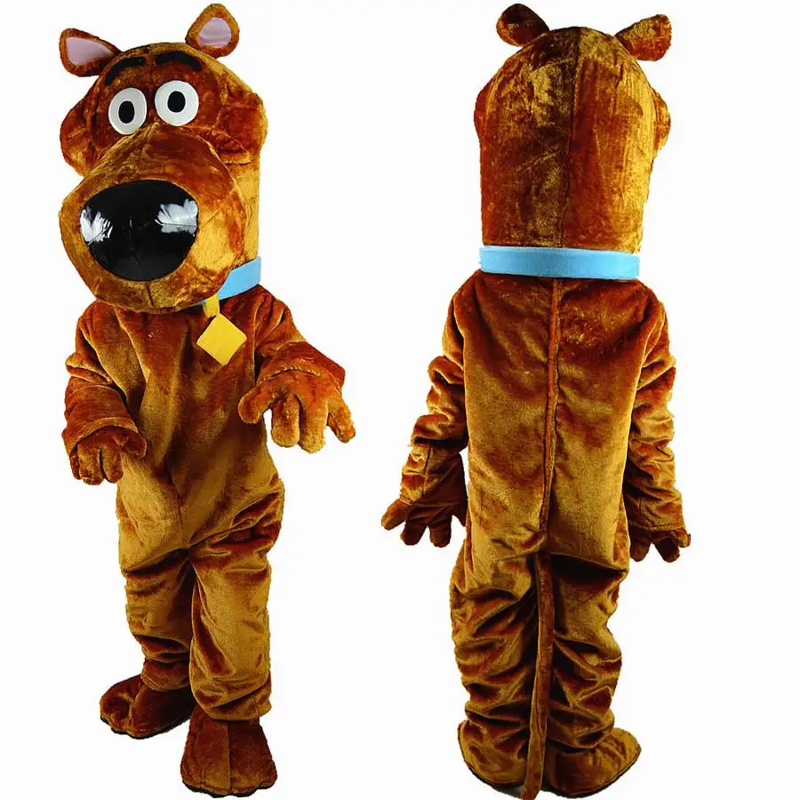 

NEW big scooby-doo dog brown mascot costume high quality fancy dress adult size party Halloween free shipping