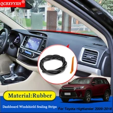 QCBXYYXH автомобиль-Стайлинг анти-звуконепроницаемые не пропускающие шума пылезащитный приборной панели автомобиля Лобовое стекло уплотнительные полосы подходят для Toyota Highlander 2009