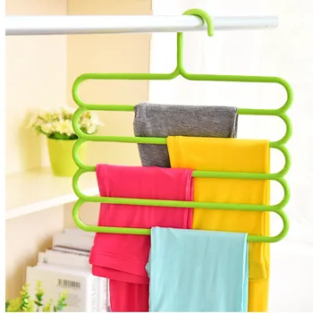 

Multi-Color Non-slip Clothes Rack Multi-functional Pants Hanger Scarf Plastic Tie Hanger