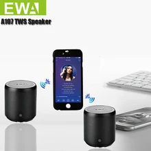 Bluetooth динамик EWa A107 MP3 плеер для телефона/планшета/ПК мини беспроводной Bluetooth динамик TWS маленький портативный динамик