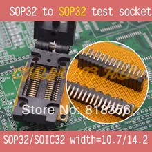 SOP32 to SOP32 test socket SOP32 FP32 SOIC32 ic socket  width=14.2mm