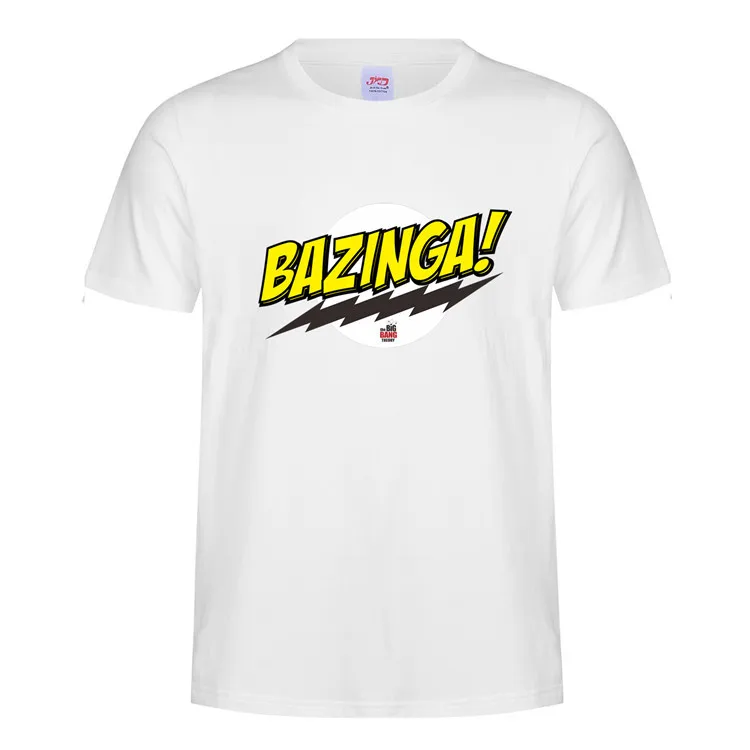 FUYBILL модная новая стильная мужская футболка Bazinga, летняя футболка с коротким рукавом с теорией большого взрыва, хлопковая футболка Шелдон, Мужская футболка, топы