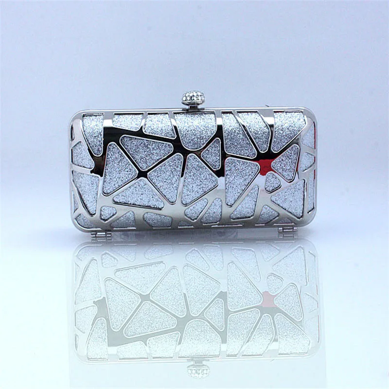 

2016 Fashion Women Handbags Metal Patchwork Shinning bling Shoulder Bags Ladies Print Day Clutch Wedding Party Evening Bags WY41