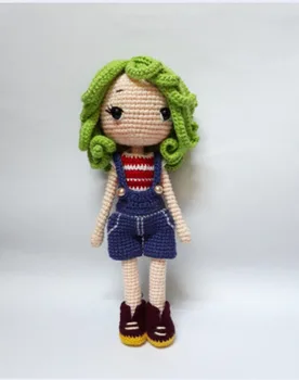 

crochet toys amigurumi rattle fashion girl number wp027
