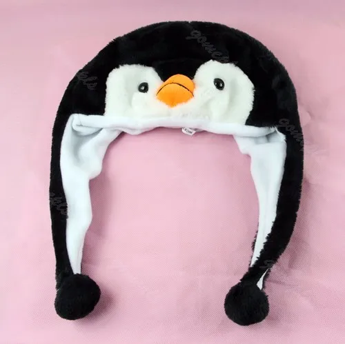 1 шт. мультфильм животных пингвин плюшевый талисман теплая шапка вязаная шапка Новинка