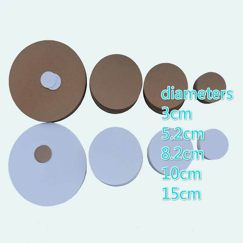 

350gsm Kraft Round Card Blank Nothing Word White Cardboard Literacy Word Card Hand DIY Manual Soap Tag