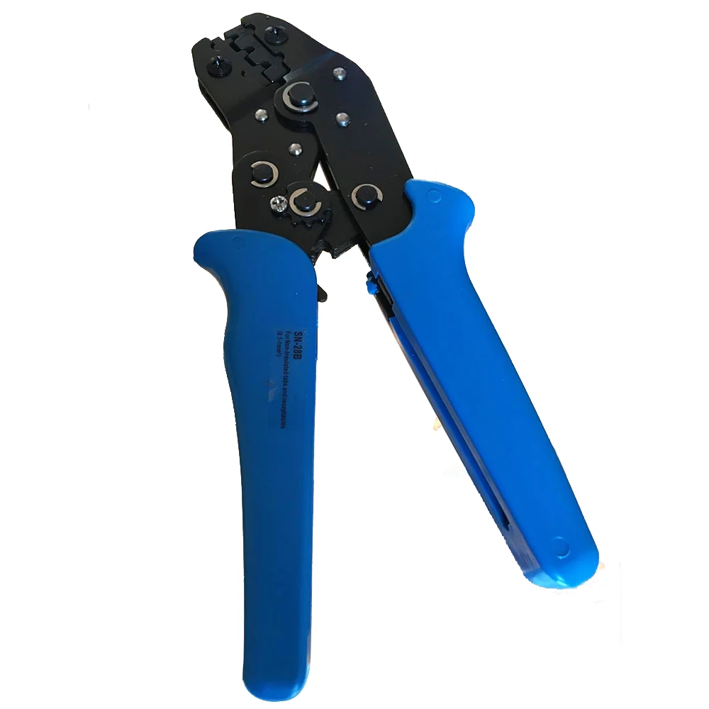 Blue SN-28B Steel Pin Crimping Pliers 2.54mm 3.96mm 28-18AWG 0.1-1.0mm Crimper crimp tool