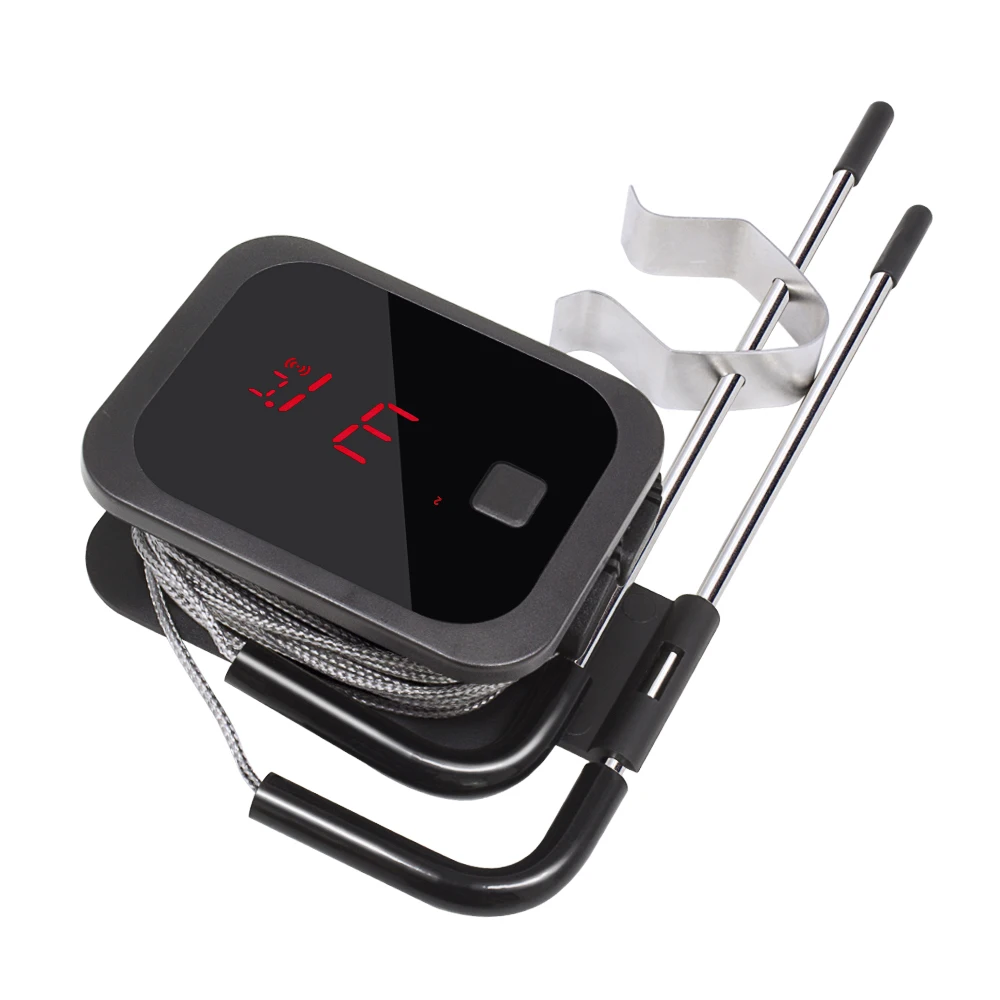 

Digital BBQ Thermometer Wireless Kitchen Oven Food Cooking Grill Smoker Meat Thermometer with Probe and Timer Temperature Alarm