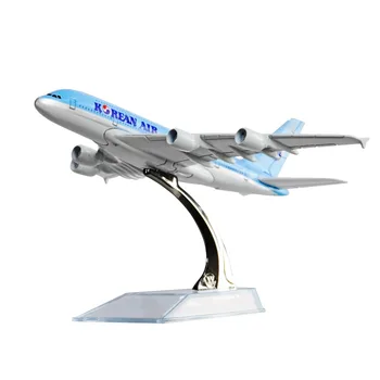 

Korean Air A380 Plane Model,16CM, Aircraft Models Birthday Gift 1:400 Free Shipping Christmas Gift