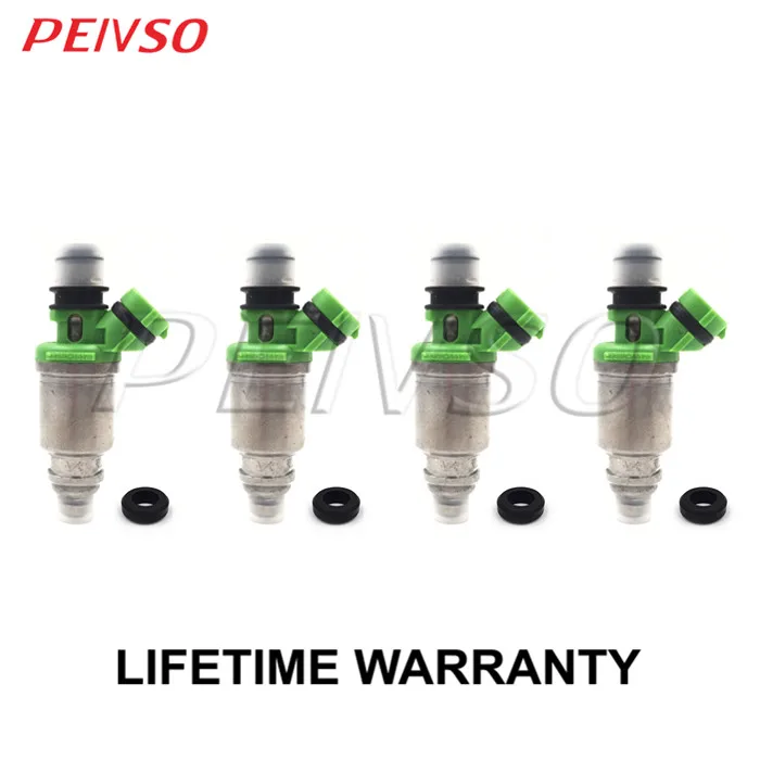 

PEIVSO 4pcs 23250-16170 23209-16170 Fuel Injector For TOYOTA JP CALDINA 1.6 92-02 CARINA 1.6L 96-01 AT21# 1GFE