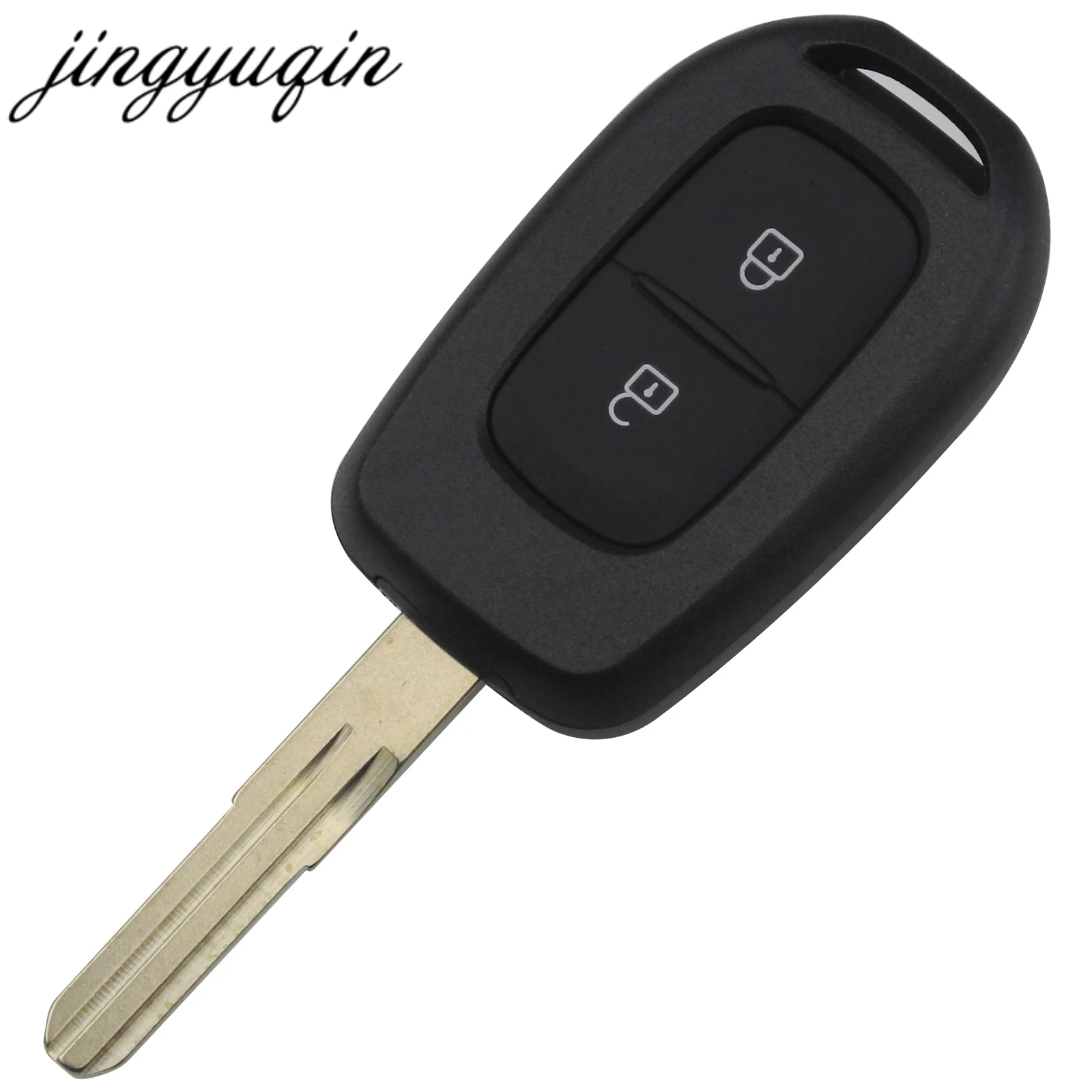 

jingyuqin New 2 Buttons Remote Car Key Replacement Shell Fob For Renault Duster Key Case Cover