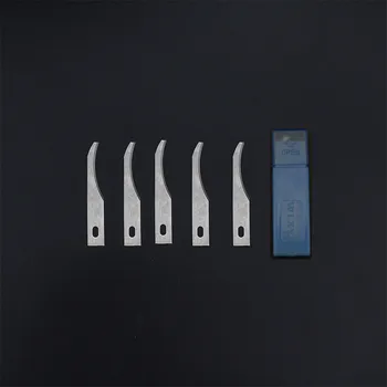 

5 pcs bent Blades Wood Carving Tools for Engraving Craft Sculpture Knife Cutting Tool PCB Repair