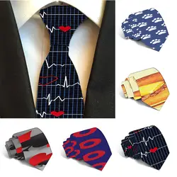 Бесплатная доставка Классический Модный мужской музыкальный галстук с принтом животных полиэстер 8 см галстук для мужчин ширина 5S-LD24