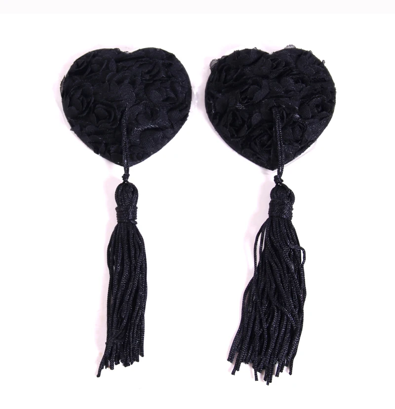  Round Flower Tassel Nipple Sticker (3)
