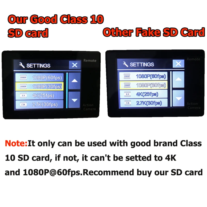 EKEN H9 Action Camera Original H9R Ultra HD 4K 25fps WiFi 2.0\