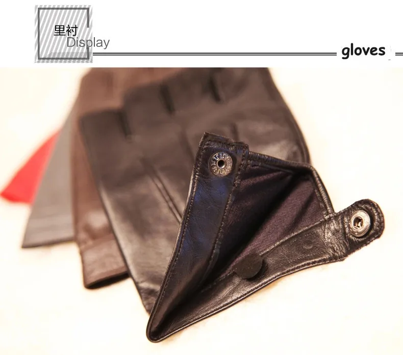 Genuine Leather Half Finger Women Gloves Solid Color Fashion Casual Elegant Lady Semi-Finger Sheepskin Glove L135NN Genuine Leather Half Finger Women Gloves Solid Color Fashion Casual Elegant Lady Semi-Finger Sheepskin Glove L135NN