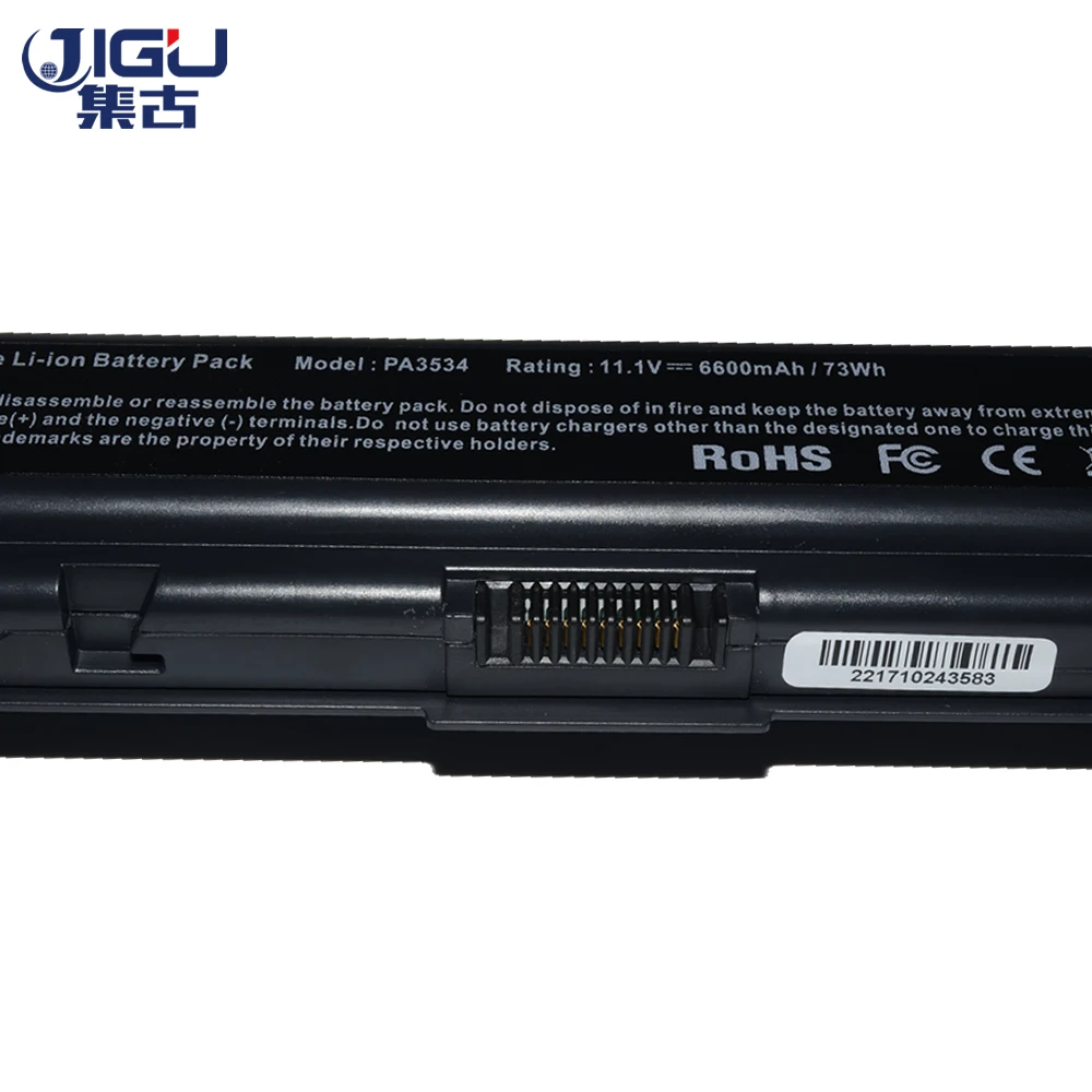 JIGU 3534 Аккумулятор для ноутбука высокой емкости Toshiba A200 A300 L300 L305 M200 PA3534U PA3535U 9cell