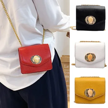 

Crossbody Bags For Women Fashion Rivet Pure-Colour Cover Retro Shoulder Bag bolsos de mujer Flap purse Bag bolsa feminina #C6