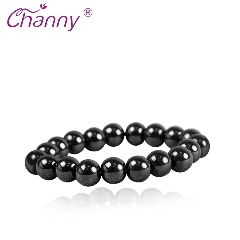 Channy 1 Pc Magnetic Therapy Bracelet Black Stone font b Weight b font font b Loss