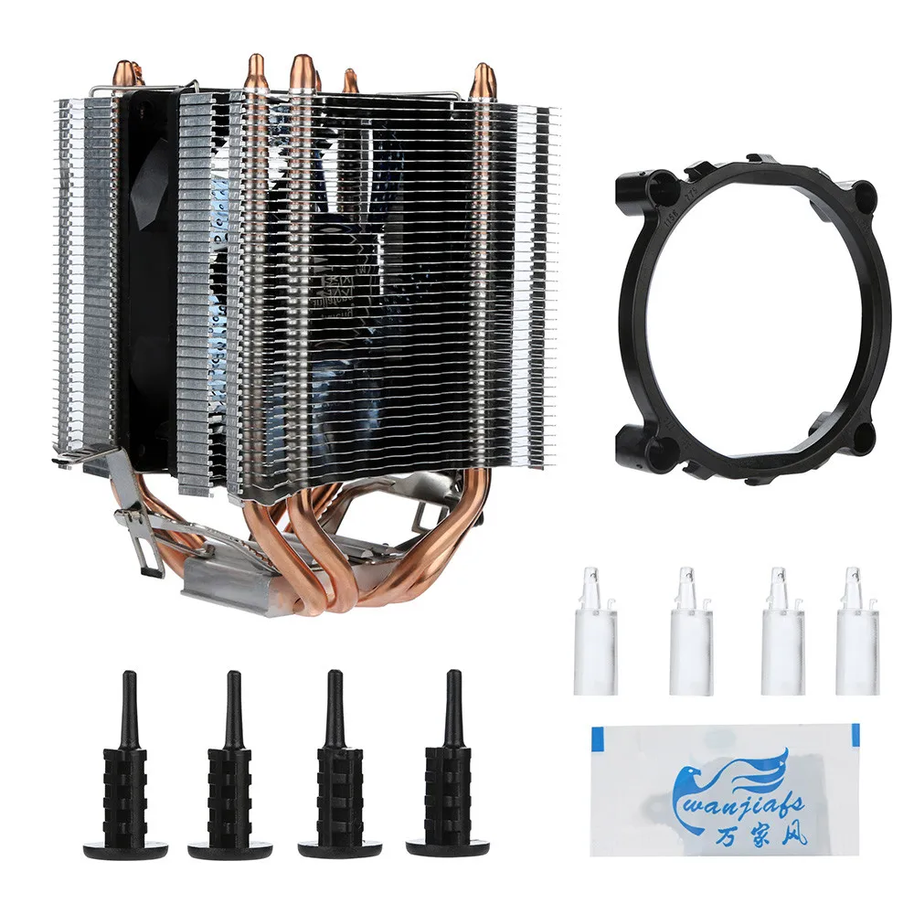Высококачественный компьютер cpu Радиатор алюминиевый вентилятор теплоотвода вентилятор Intel& AMD горячее оборудование для автомобиля