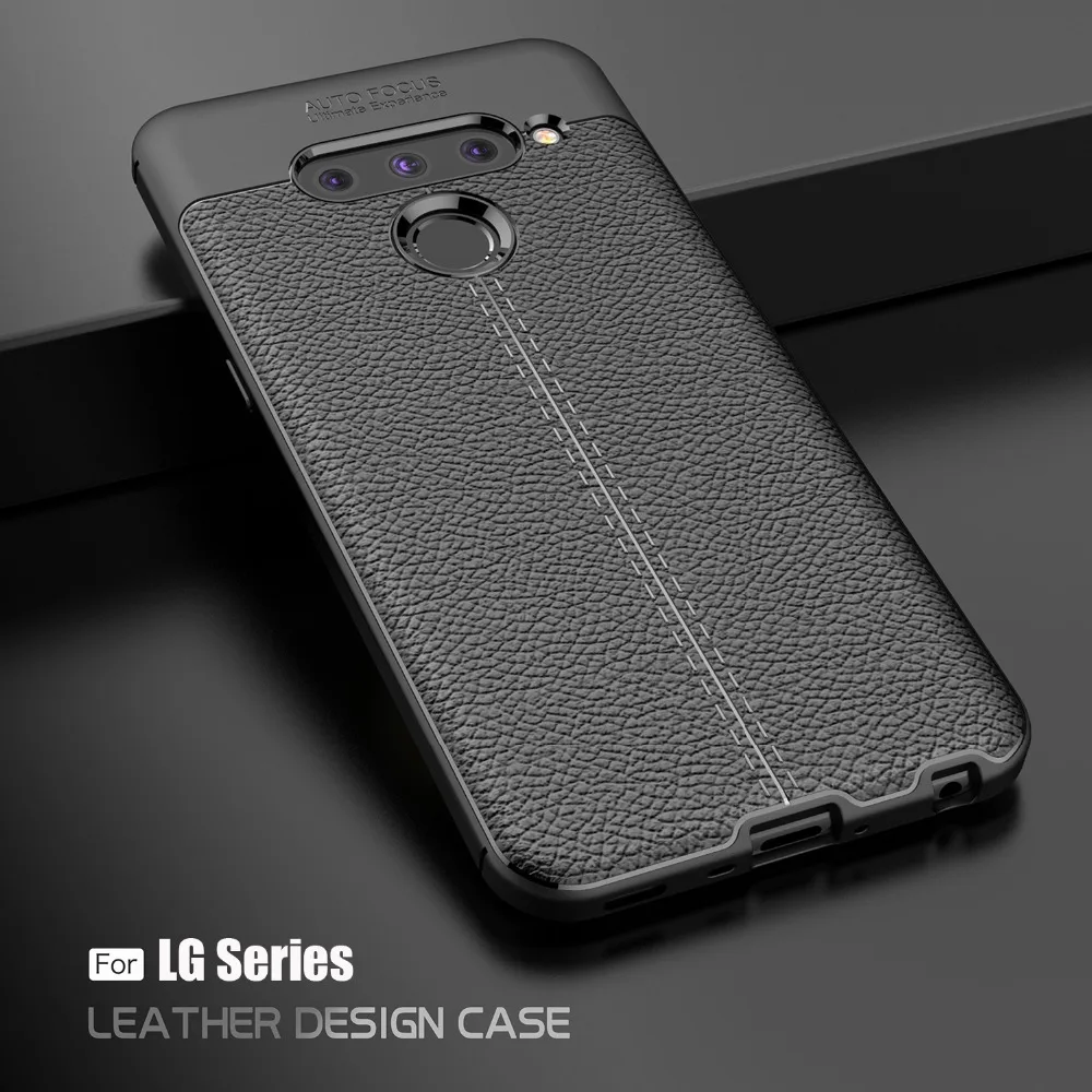 

for LG V50 Case V40 V30s V30 G8 ThinQ cover G7 G6 Q6 Q7 W10 W30 Q Stylus Stylo 4 anti-shock soft silicone phone cover capa coque