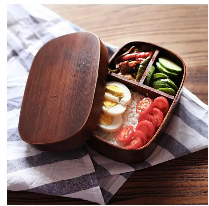 

Japanese bento boxes wood handmade natural wooden sushi box tableware bowl Food Container